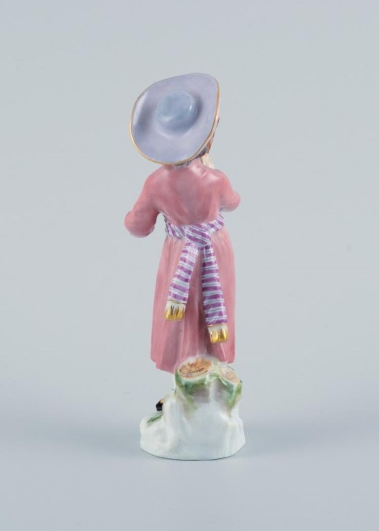 Meissen, Germany, Porcelain Figure, a Boy in Fine Clothes, Early 20th C In Excellent Condition For Sale In Copenhagen, DK