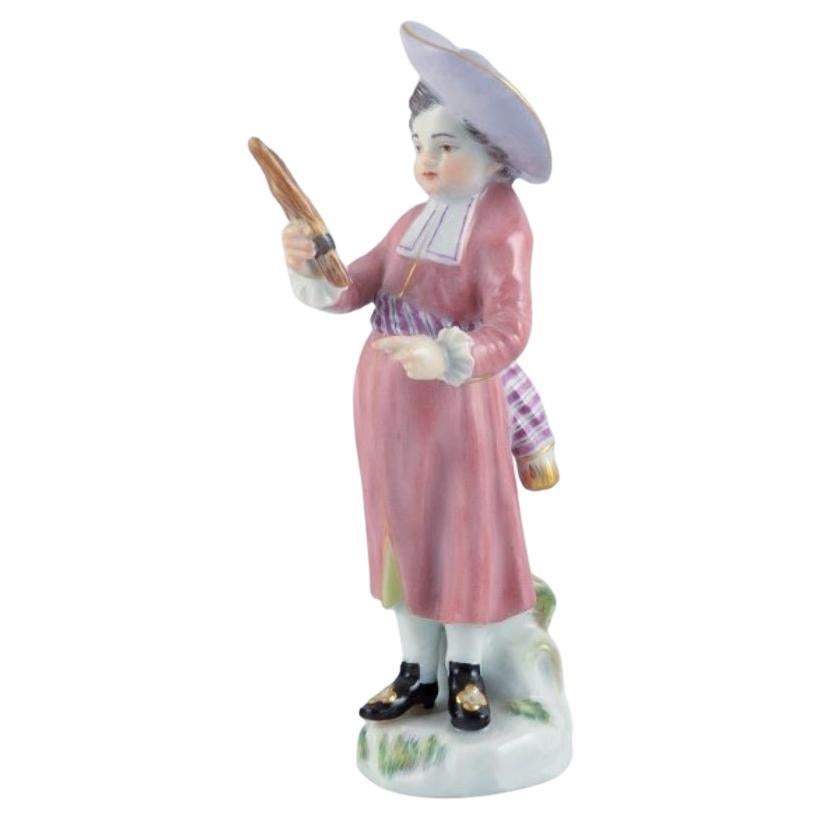 Meissen, Germany, Porcelain Figure, a Boy in Fine Clothes, Early 20th C For Sale