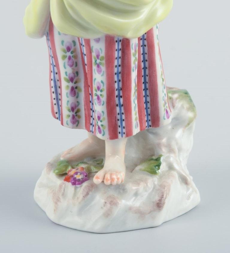 Meissen, Germany, Porcelain Figure, Young Woman with a Book, Early 20th C For Sale 2