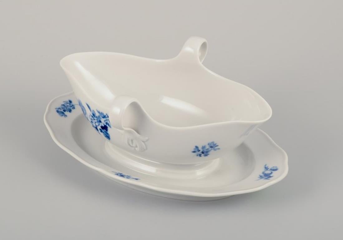Meissen, Alemania. Barco Sauce a pie. Porcelana pintada a mano. Alemán en venta