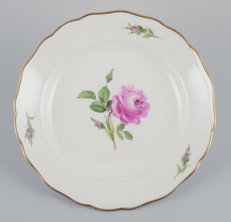 Meissen, Allemagne.
Ensemble de cinq assiettes creuses 