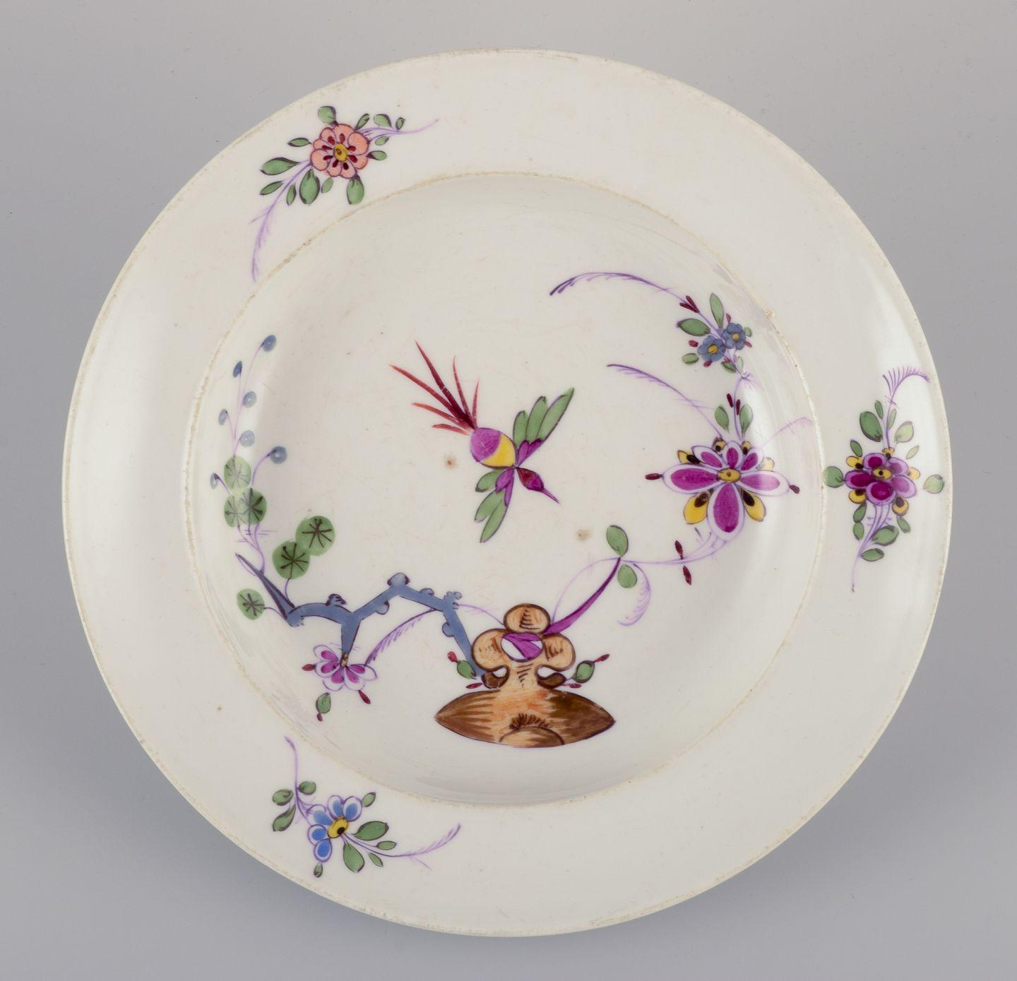 Pre-owned goods are exempt from import duties for U.S. customers. 
Therefore, no import tariffs will be applicable to your purchase.

Meissen, Germany. A set of four antique porcelain soup plates.
Hand-painted, ‘Kakiemon’ decoration.
19th
