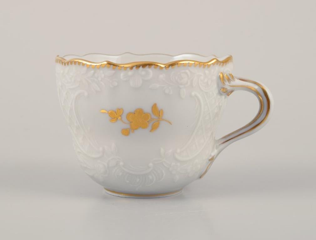 Meissen, Germania. Set da caffè per sei persone in porcellana. Inizio del XX secolo. In condizioni ottime in vendita a København, Copenhagen