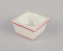 Meissen, Germany. Sugar bowl and salt cellar in porcelain.