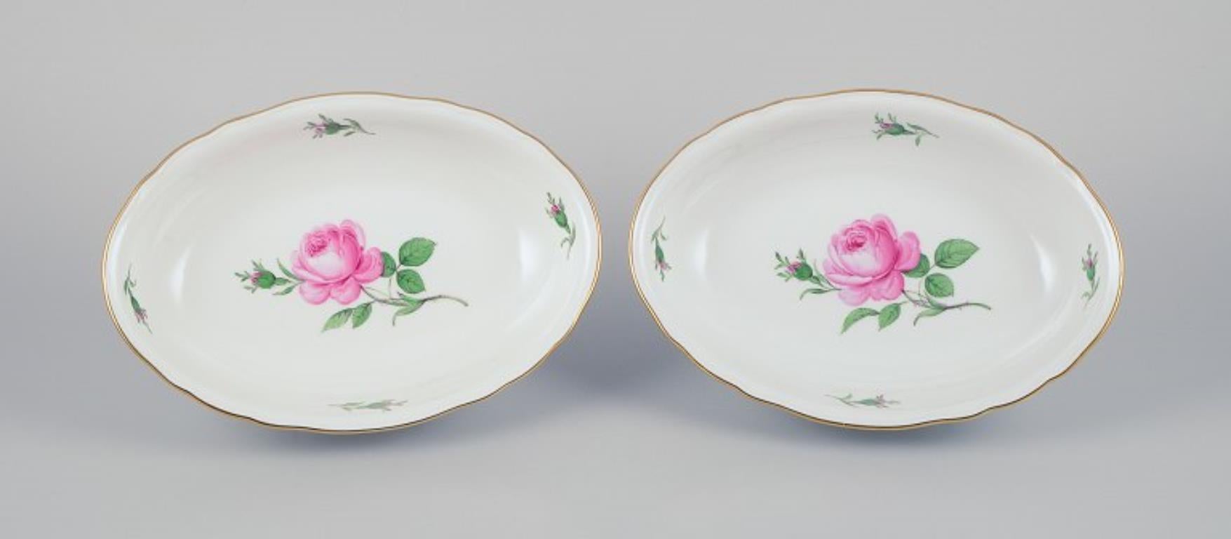 Meissen, Deutschland, zwei ovale Schalen 