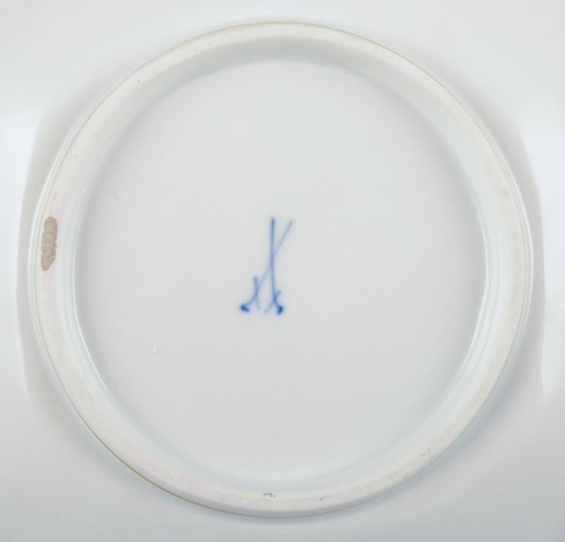 Meissen, Alemania, dos cuencos cuadrados. Porcelana pintada a mano. en venta 2