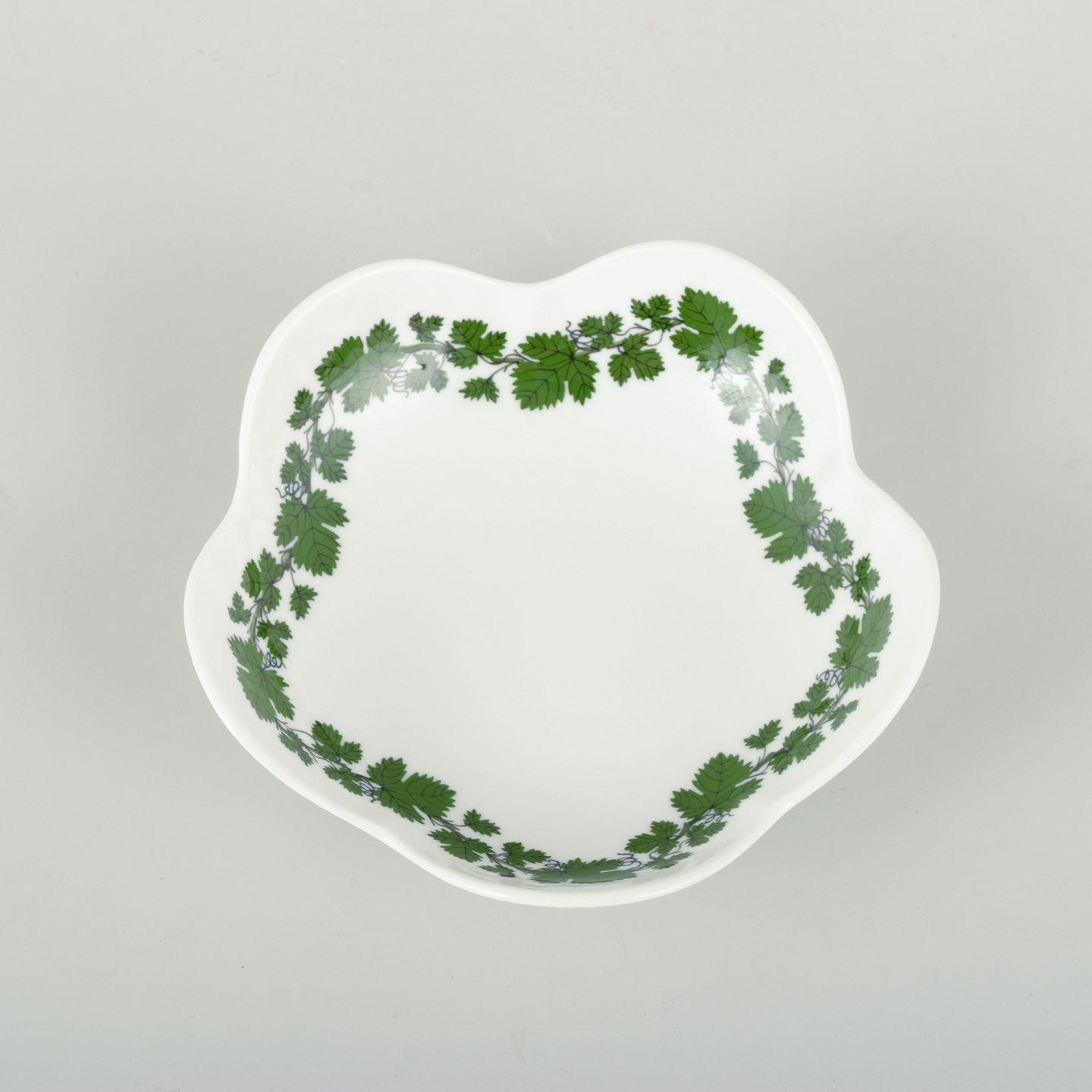 Meissen, Schale, Weinblatt-Muster, 