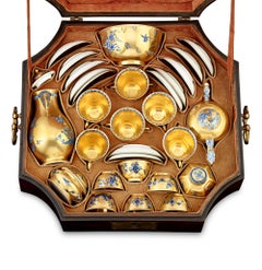 Meissen Gilt Traveling Tea Service