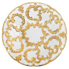 Meissen Gold Decor Porcelain Plate