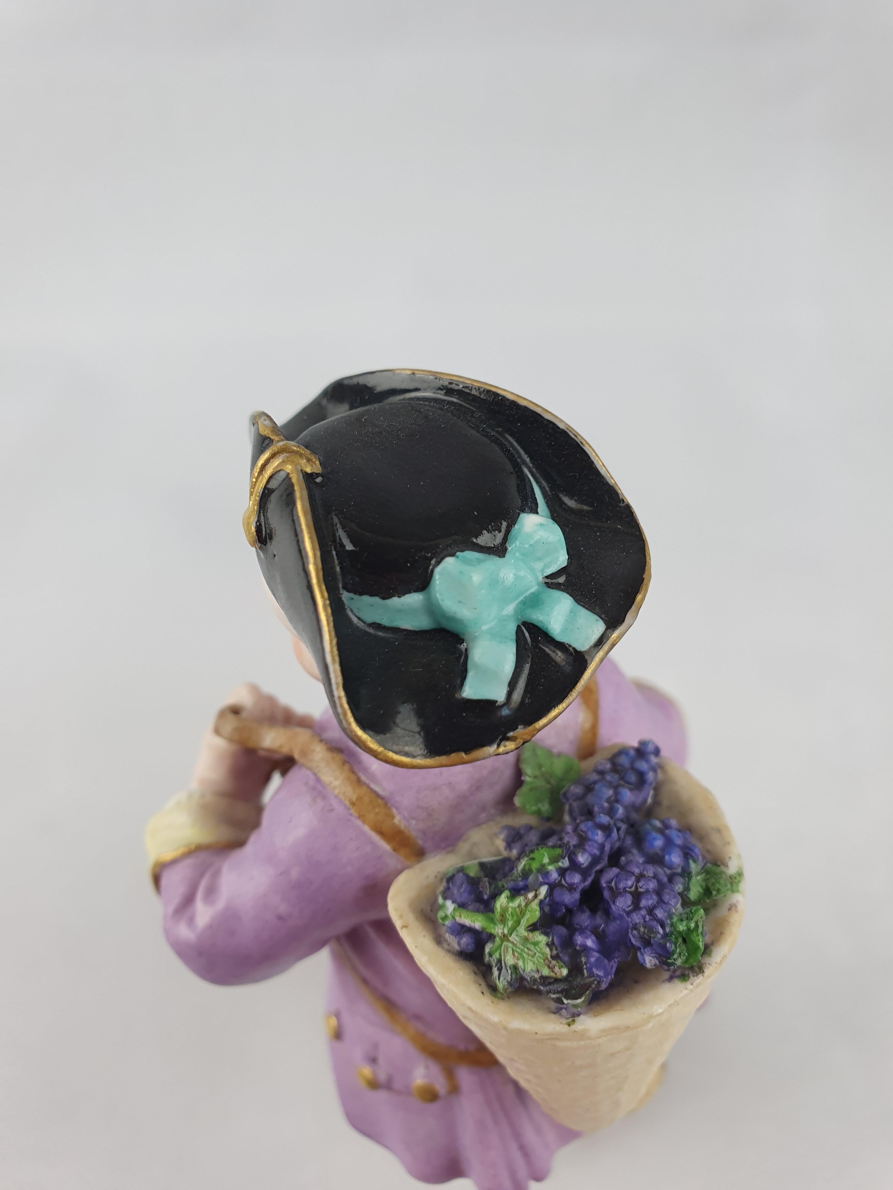 Meissen Grape Picker Boy 'Gardeners Series No. 8' For Sale 2