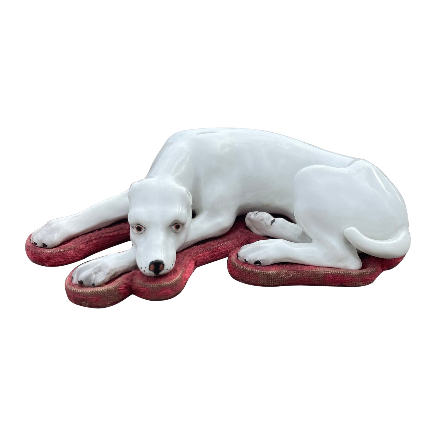 Meissen Great Dane White Porcelain Dog