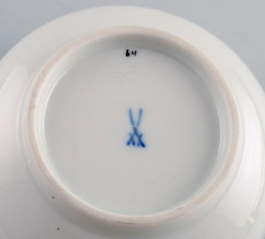 Cafetera, azucarero y cremera de porcelana Meissen verde enredadera de hiedra en venta 1