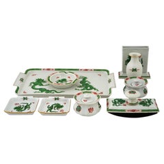 Set da scrittura in porcellana di Meissen Greene & Greene Dragon