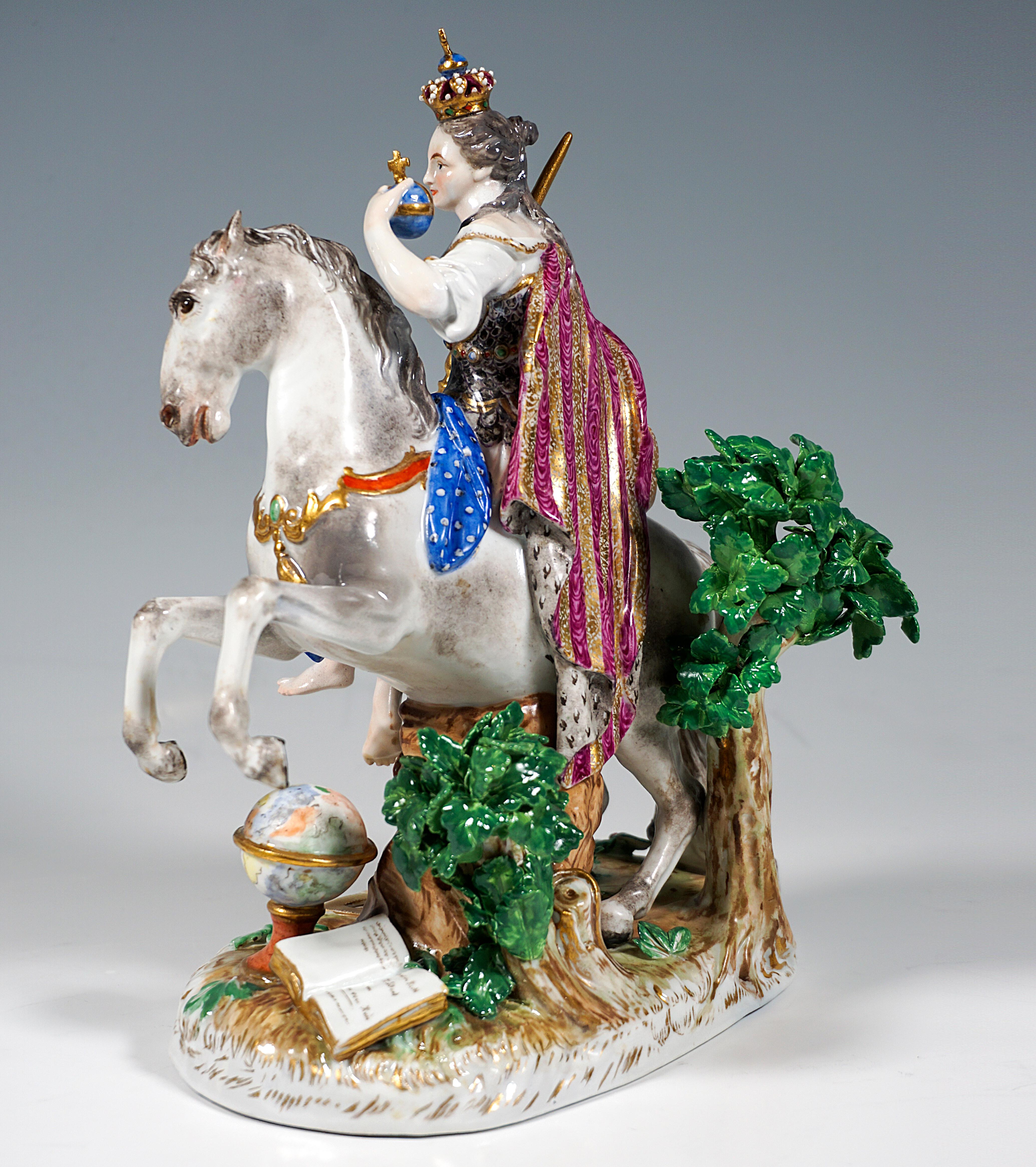 Rococo Meissen Group Allegory 'Europe', By J.J. Kaendler, Germany Around 1860