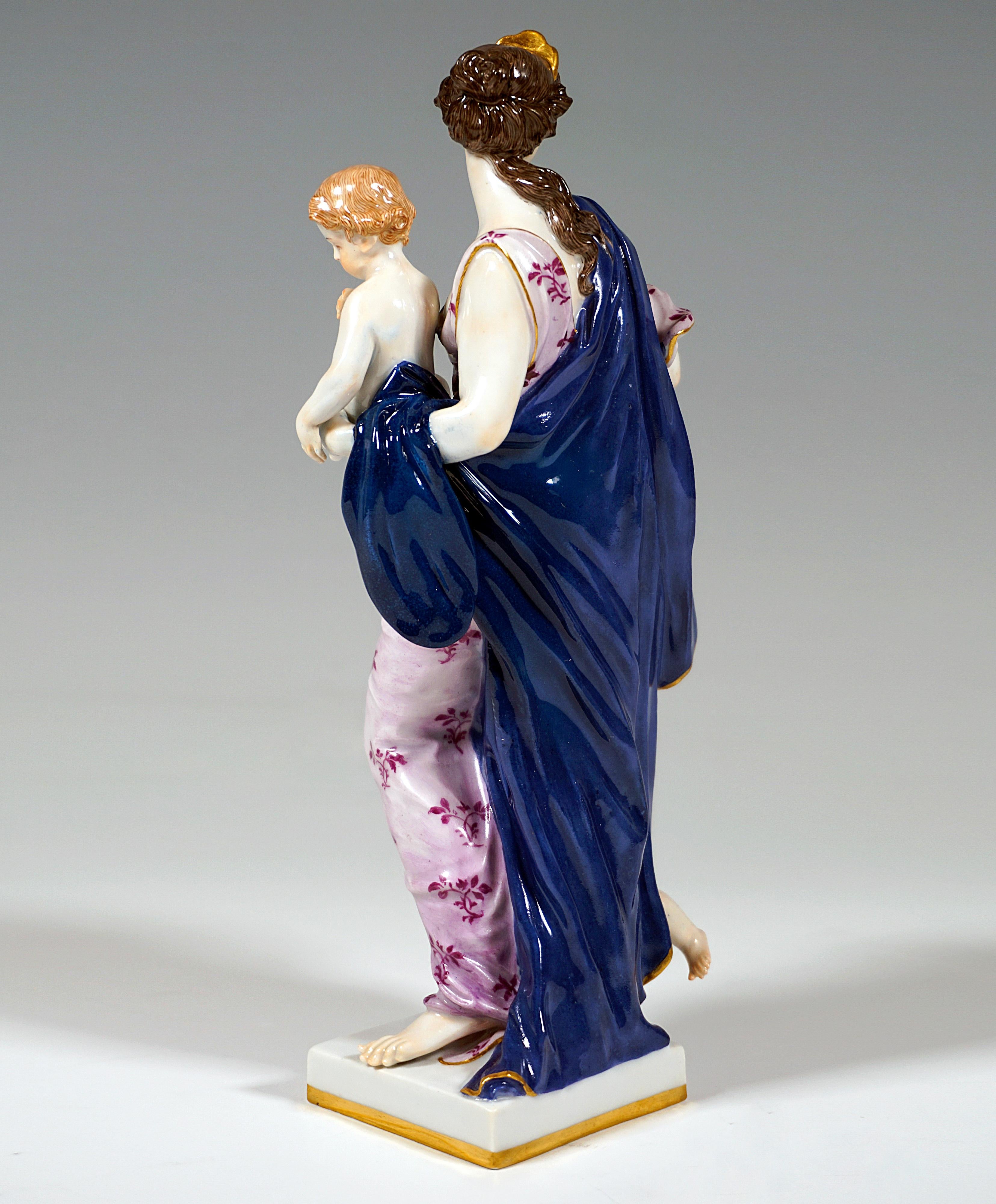 Rococo Meissen Group Allegory 'the Love', by J.J. Kaendler, Germany, circa 1900 For Sale
