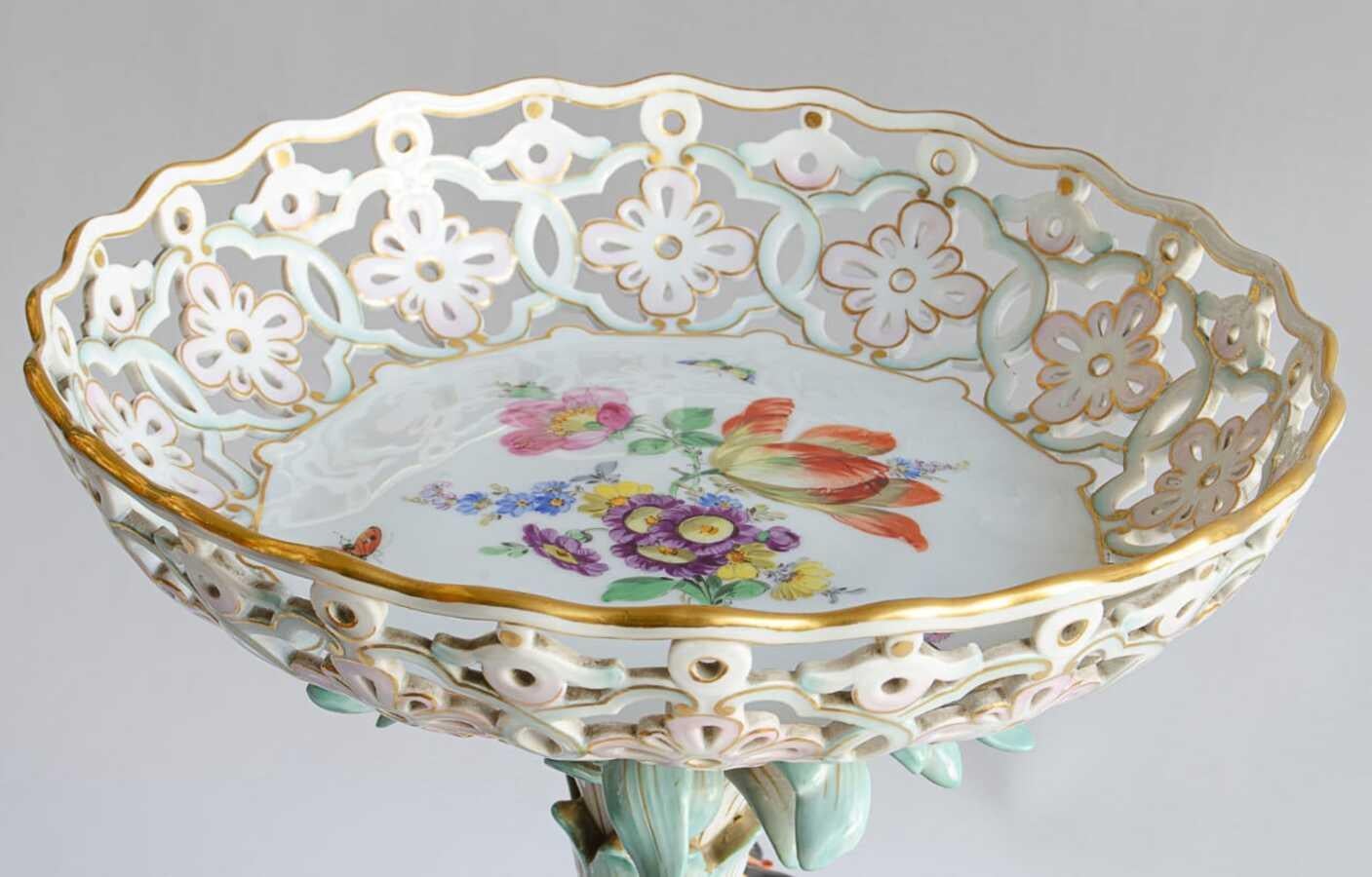 Rococo Meissen Group Antique Porcelain