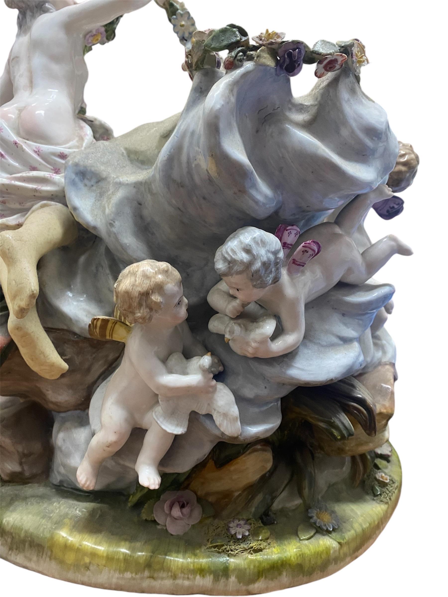 Sculpture en porcelaine du groupe Meissen Unisexe en vente