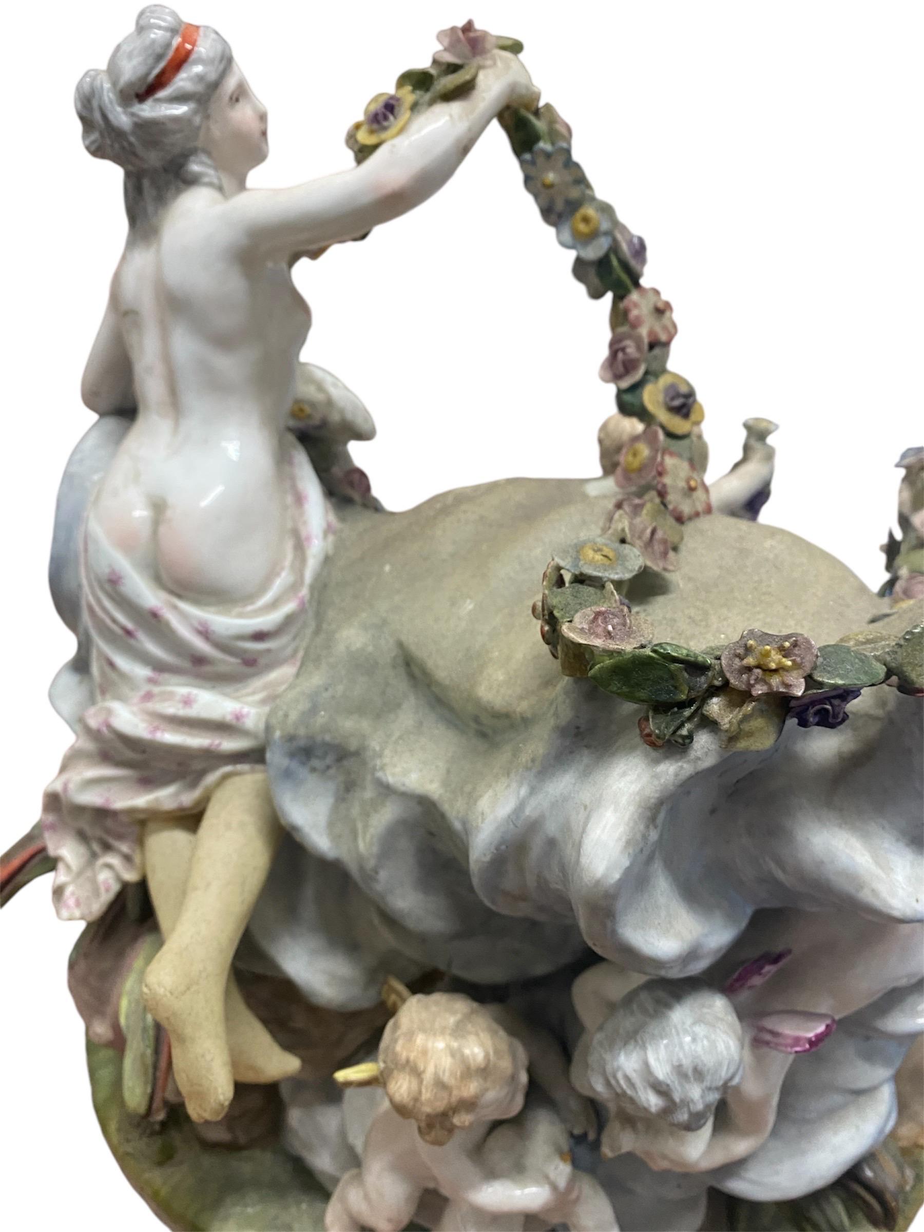 Sculpture en porcelaine du groupe Meissen en vente 1