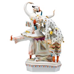 Meissen Group Russian Ballet 'Petrushka & Ballerina', by Paul Scheurich, 20th