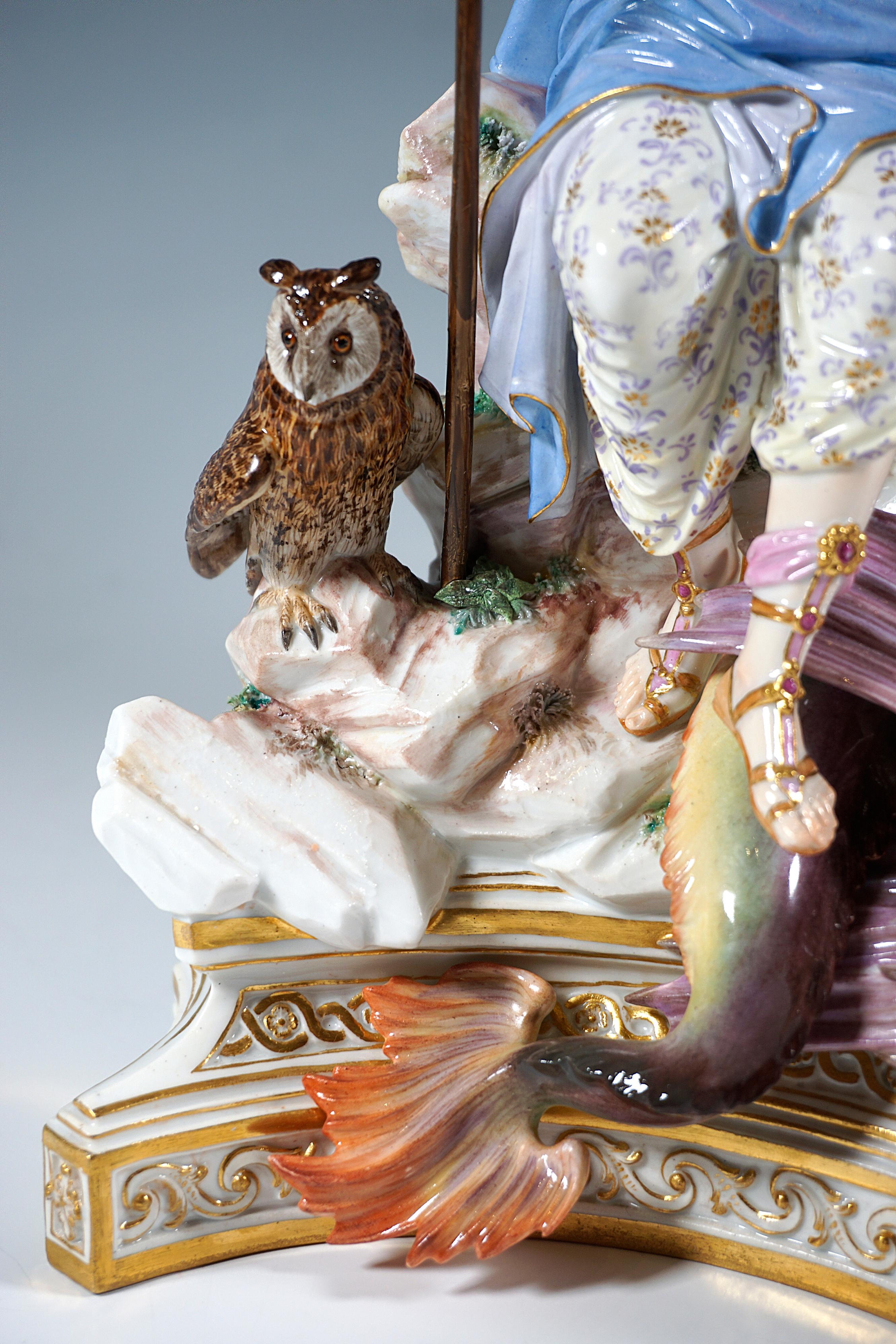 Meissen Group 'Triumph Of Apollo Over Python' for Catherine II of Russia, c 1860 For Sale 3