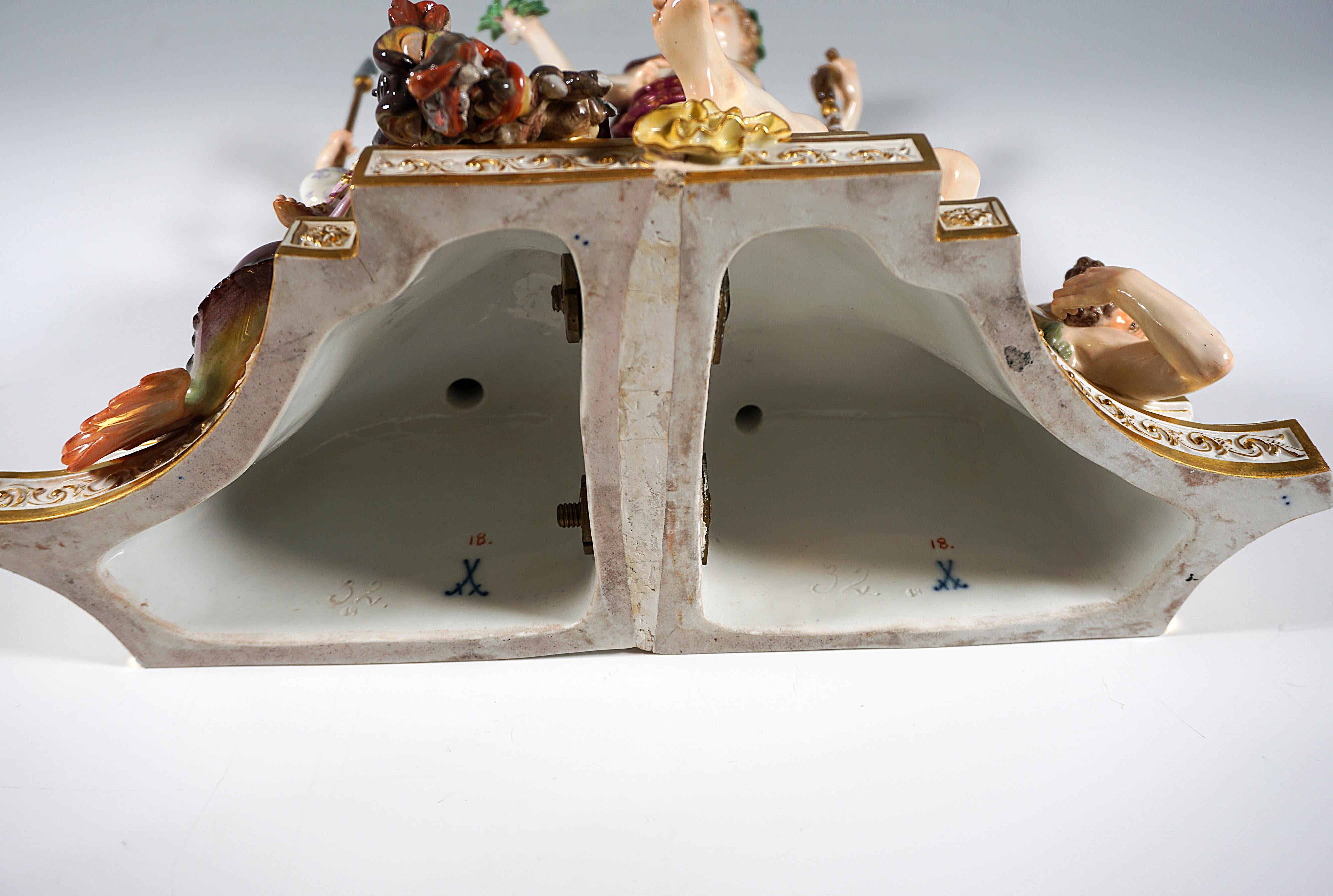 Meissen Group 'Triumph Of Apollo Over Python' for Catherine II of Russia, c 1860 For Sale 7