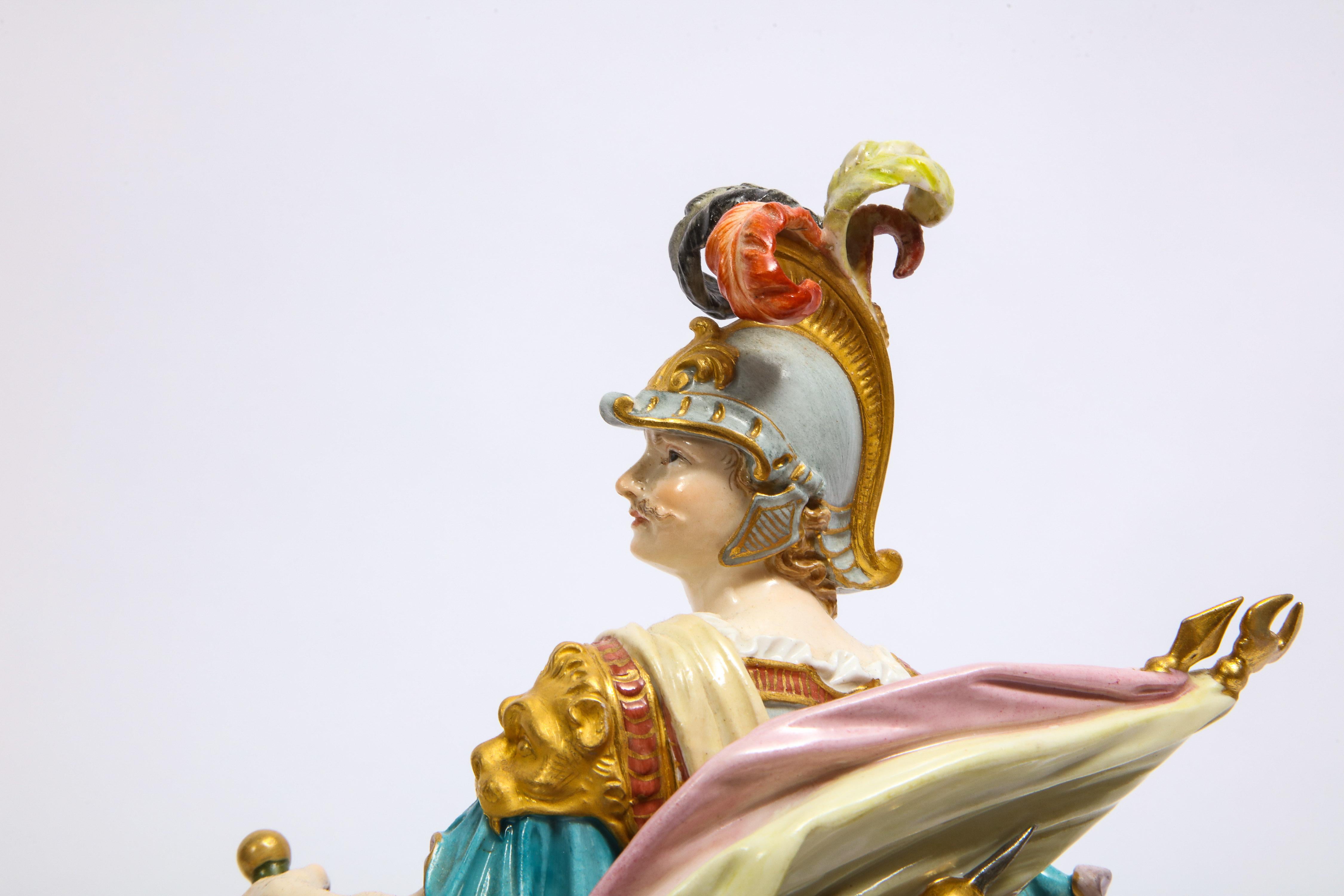 Porcelain Meissen Grouping of Mars's War Chariot with War Putti for Catherine the Great For Sale