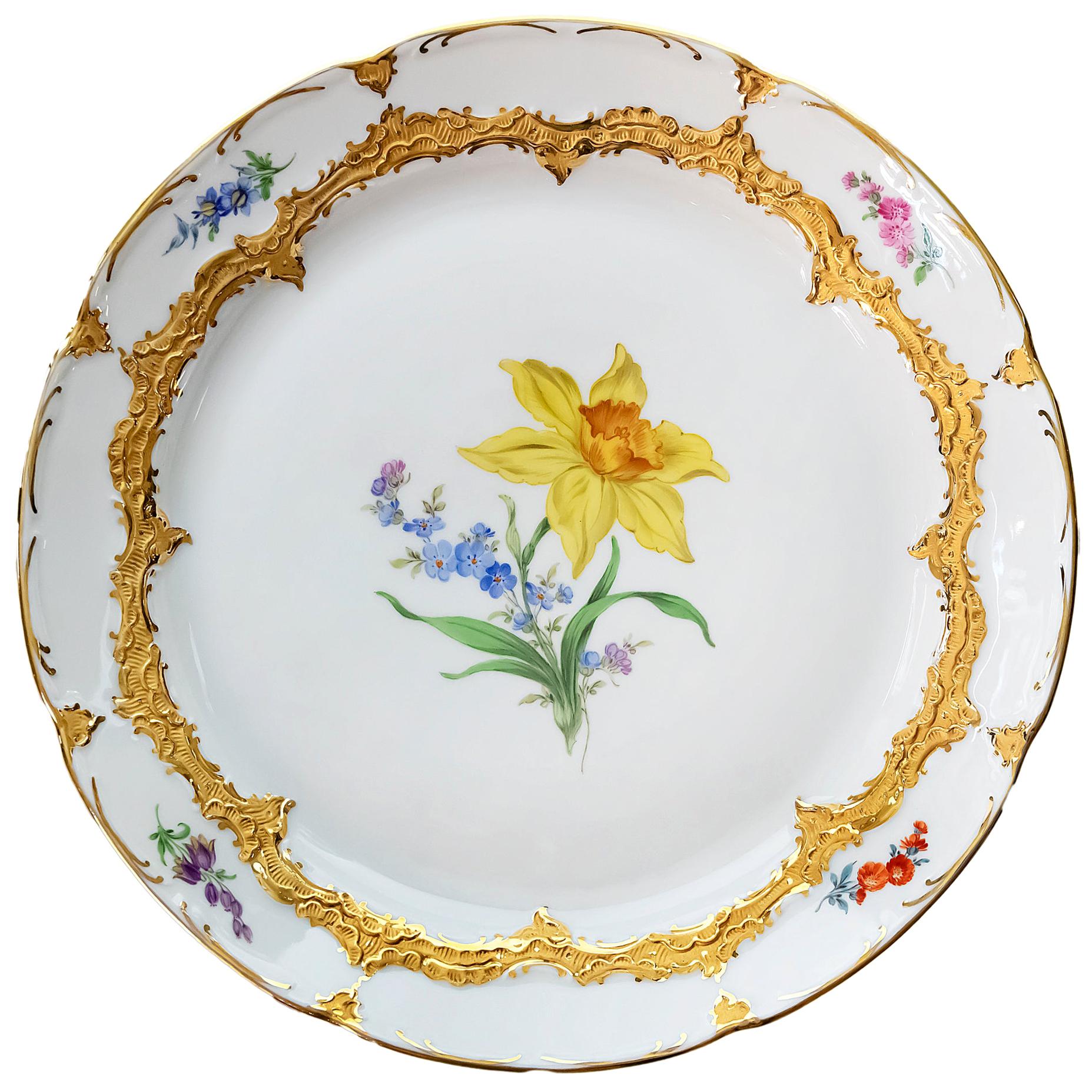 Meissen Hand Painted Porcelain Plate