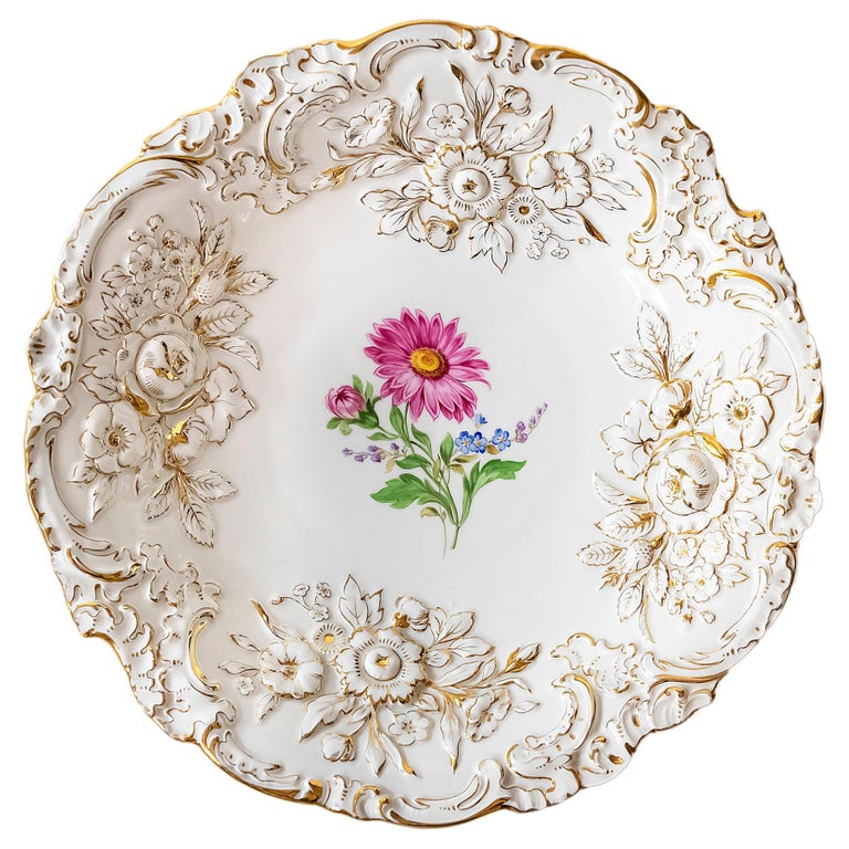 Meissen Hand Painted Porcelain Plate at 1stDibs