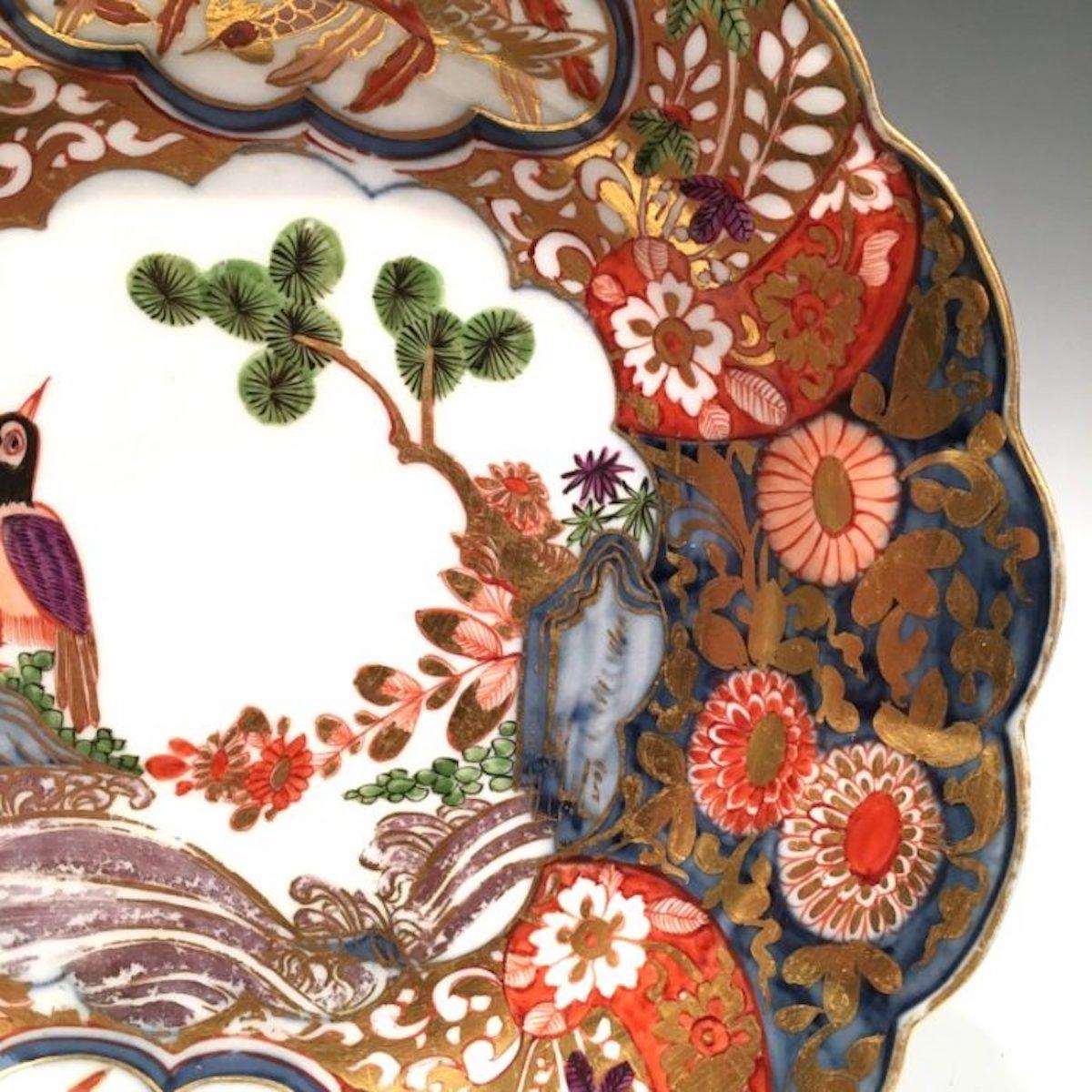 Baroque Meissen Imari Plate, 1740 For Sale