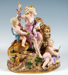 Meissen Large Allegorical Group, The Earth, by M.V. Acier, Germany, Circa 1850