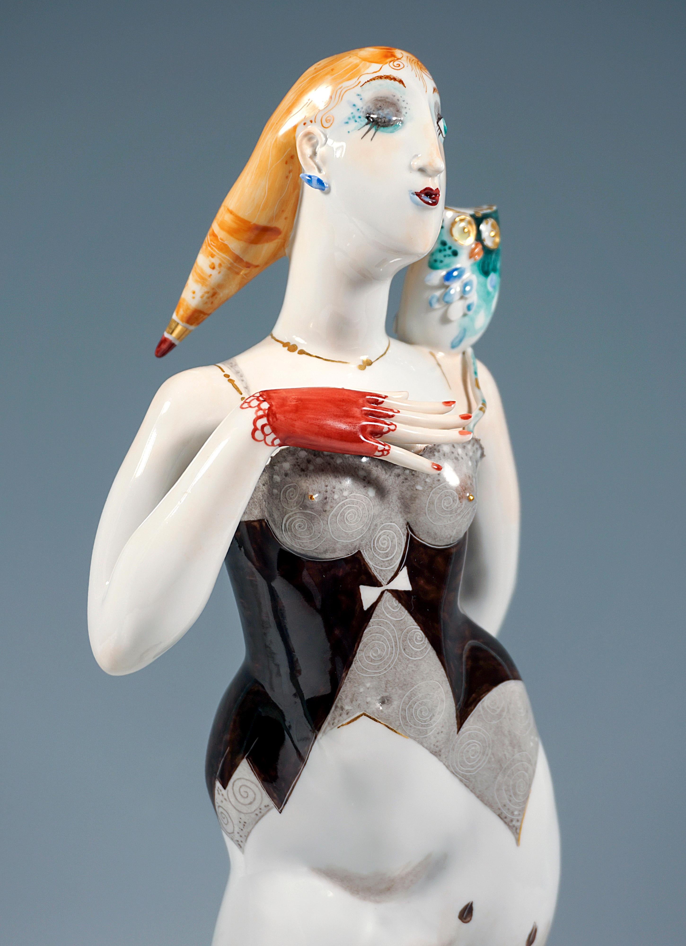 Meissen Large Pair of Allegory Figurines Day & Night by Silvia Kloede, Ca 2007 For Sale 3