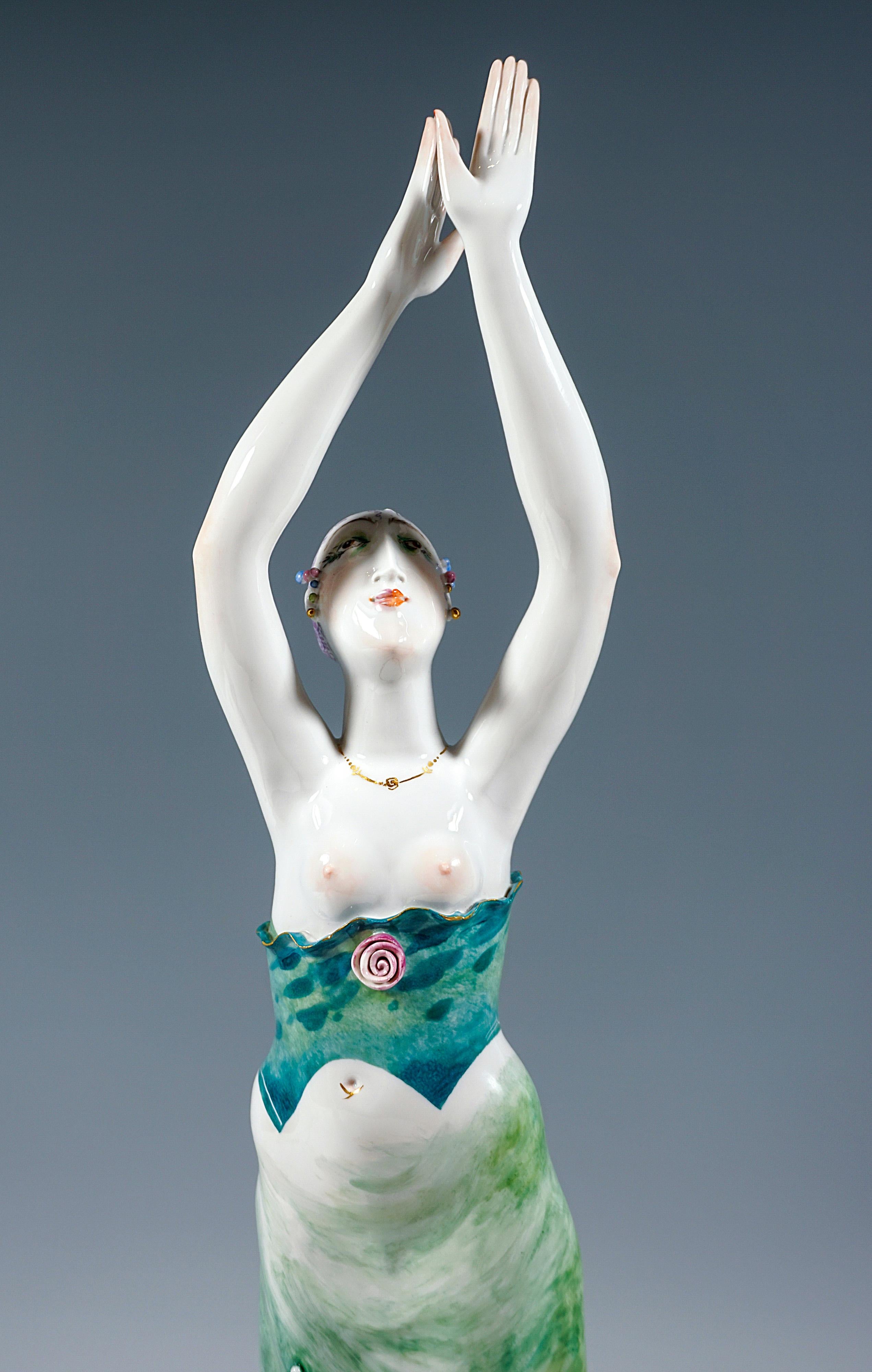 Paire de figurines allégoriques Day & Night de Meissen, Silvia Kloede, vers 2007 Bon état - En vente à Vienna, AT