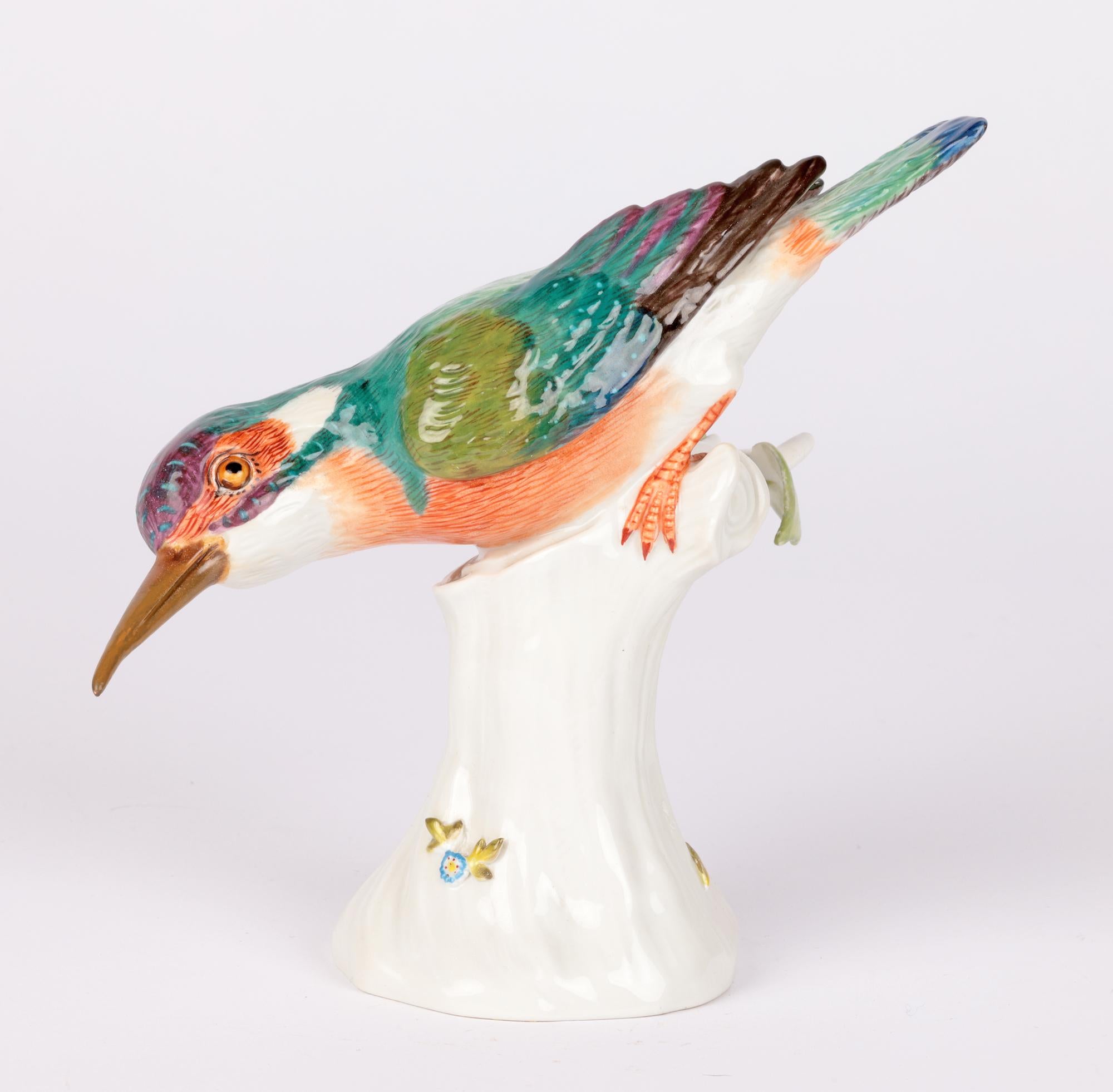 Meissen Large Porcelain Figure of a Kingfisher 3