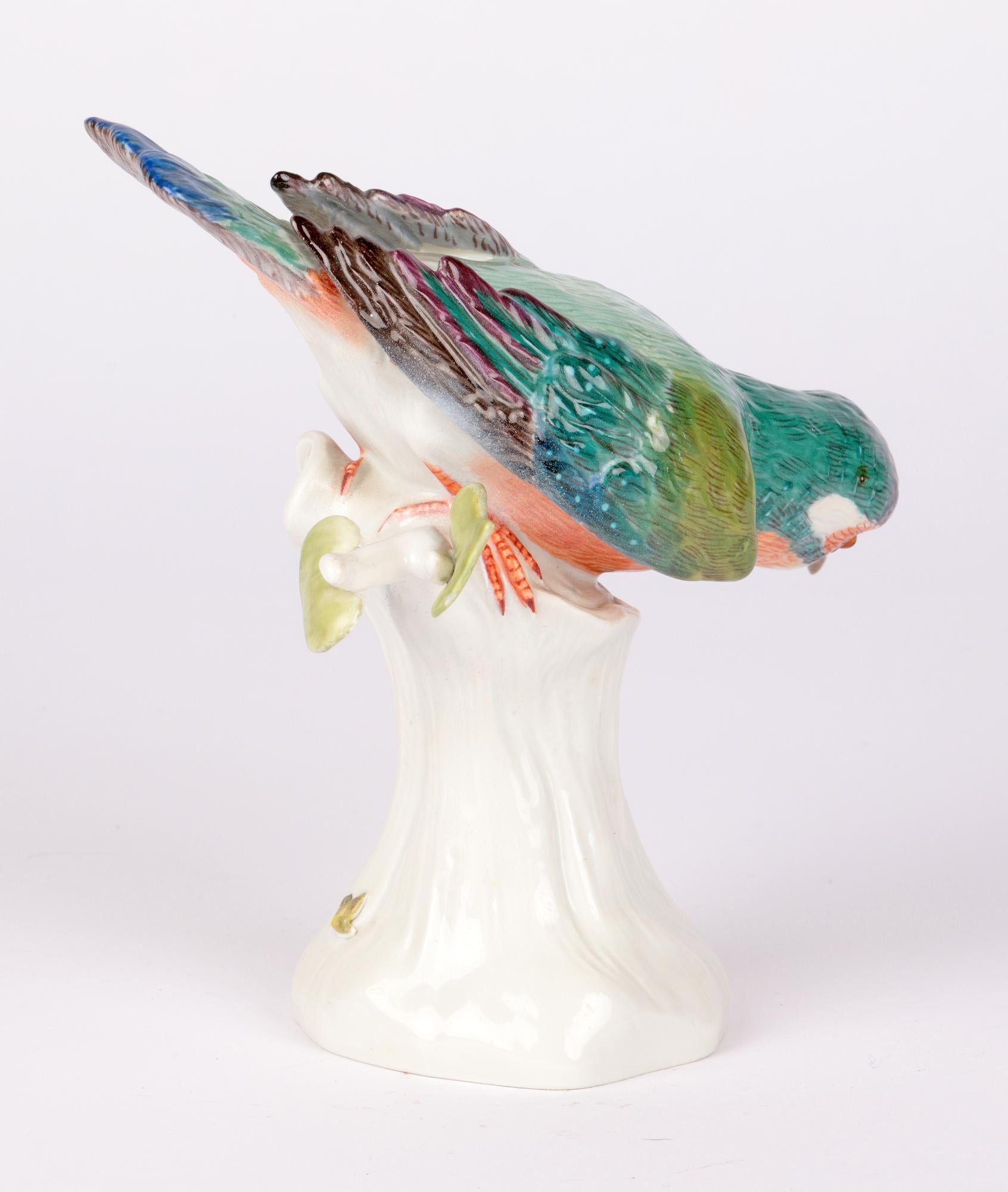 Meissen Large Porcelain Figure of a Kingfisher 9