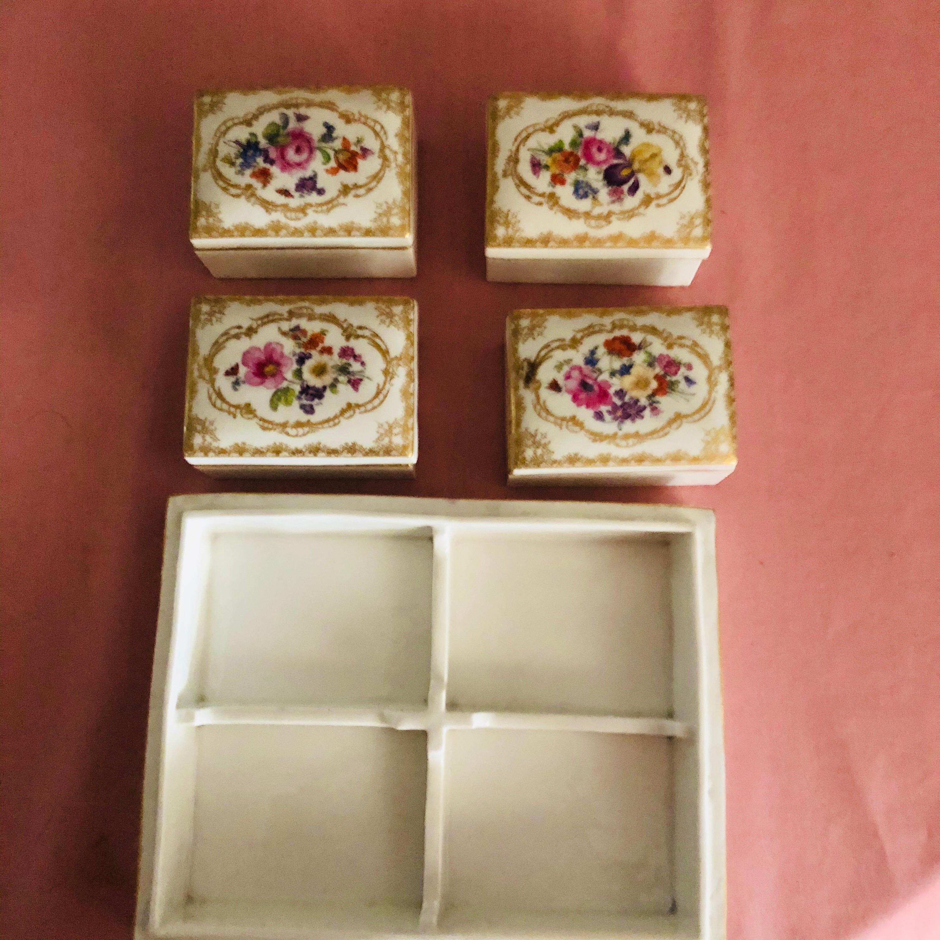 Other Meissen Late 19th Century Box with Four Smaller Boxes Inside It
