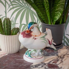 Canard mandarin Meissen Max Esser Art Déco