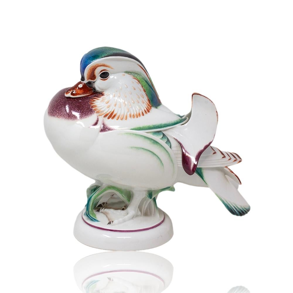 Art Déco Anatra al mandarino di Meissen Max Esser Art Deco in vendita
