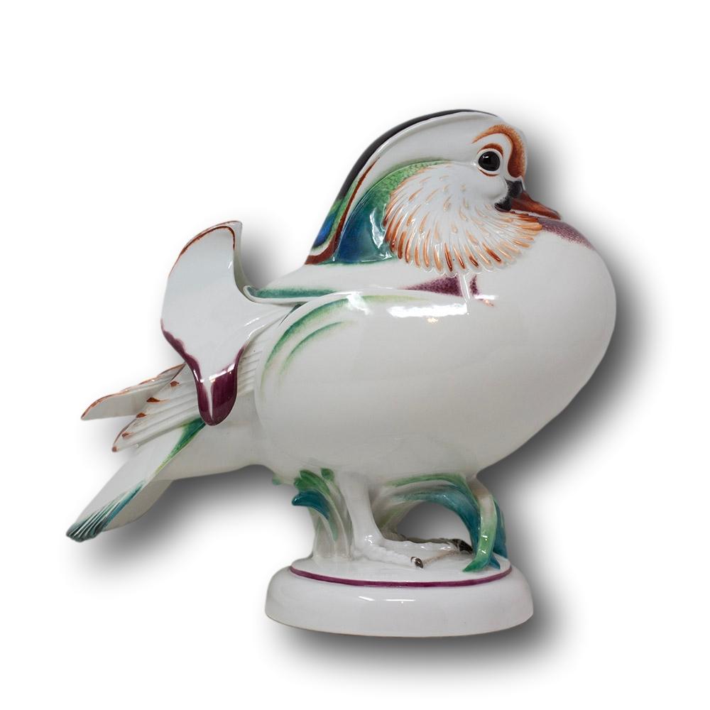 Anatra al mandarino di Meissen Max Esser Art Deco in vendita 1
