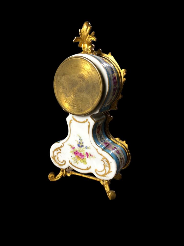 Meissen Mantle Table Clock, 19th Century For Sale 2