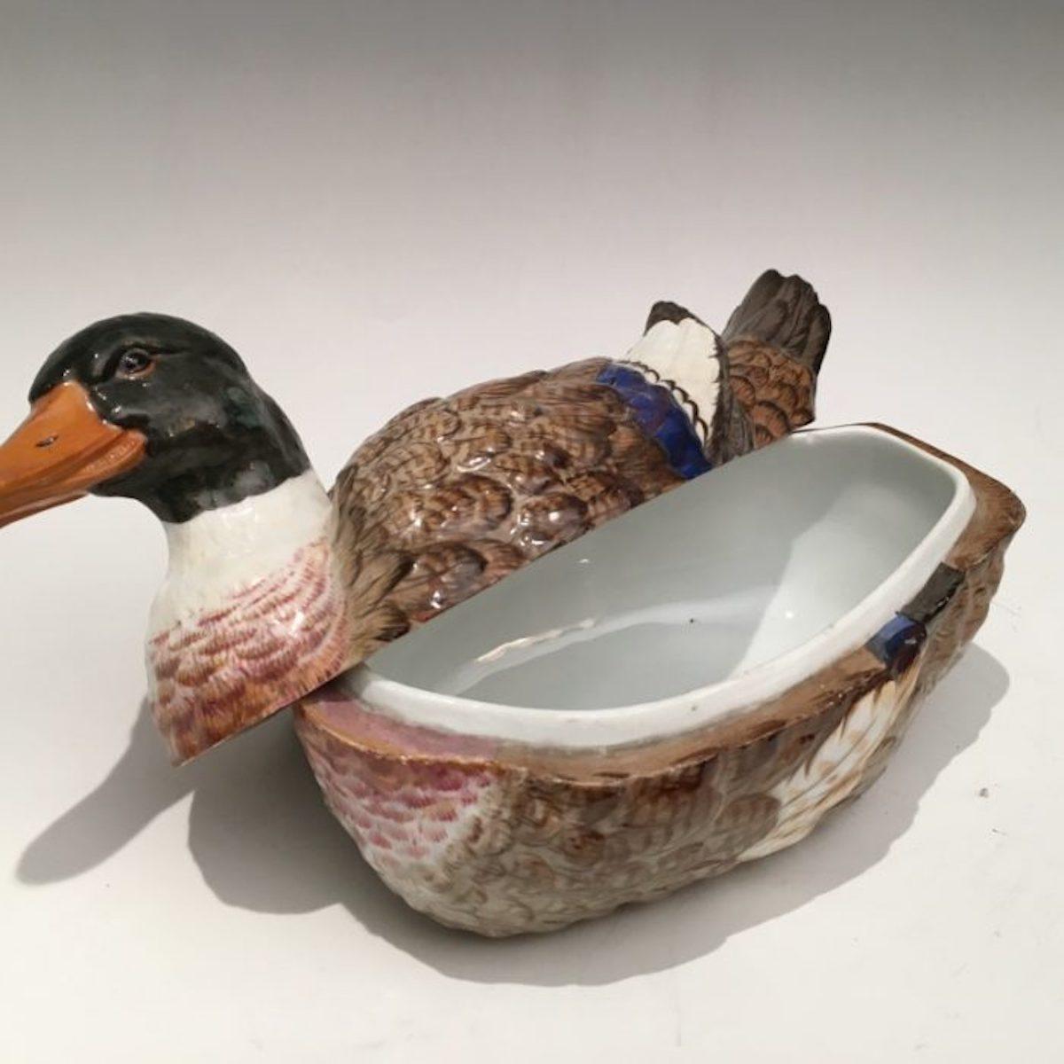 Rococo Meissen Marcolini Duck Tureen For Sale