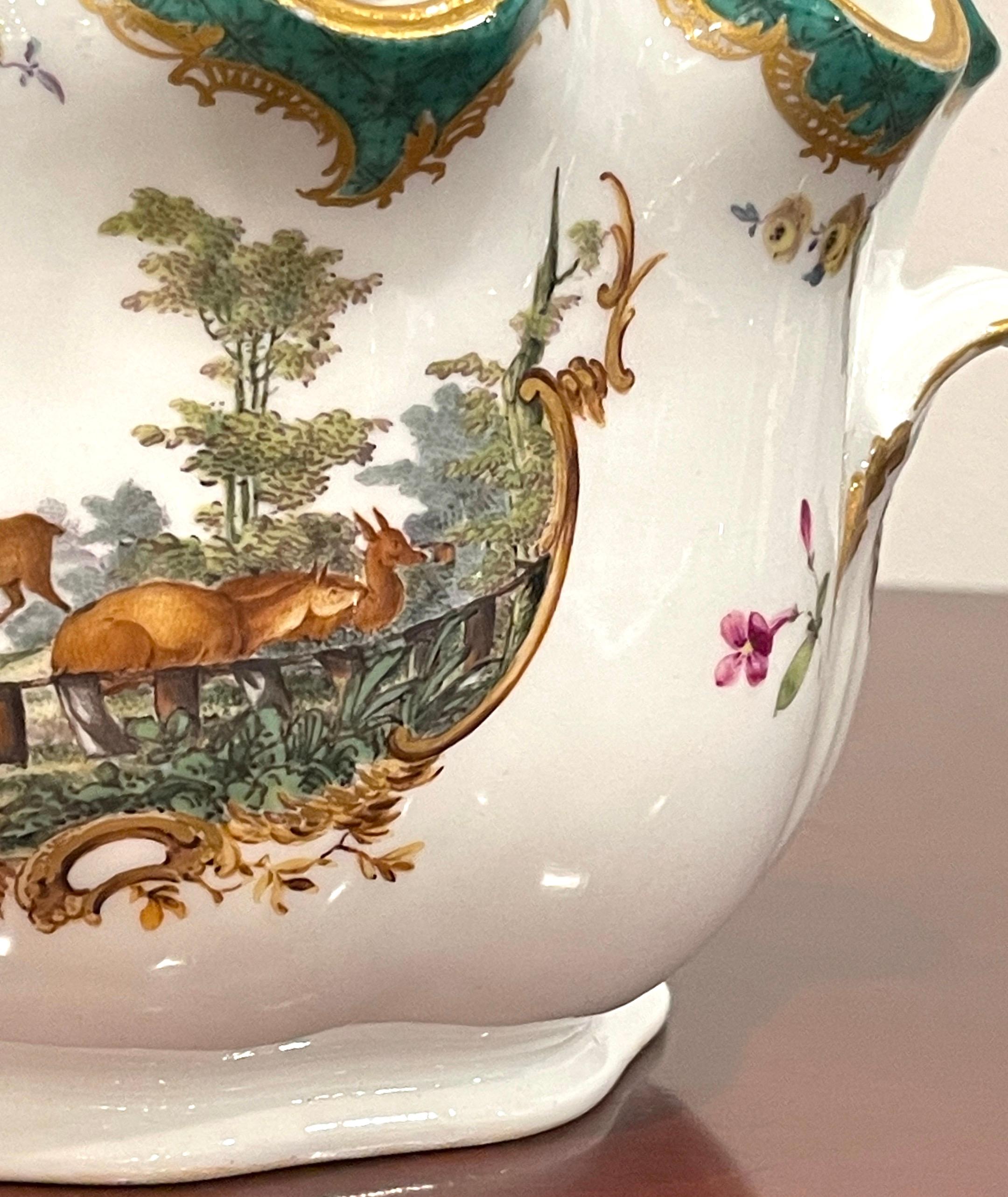 Meissen Marcolini Period Monteith Bowl, Equestrian Hunt Motif 4