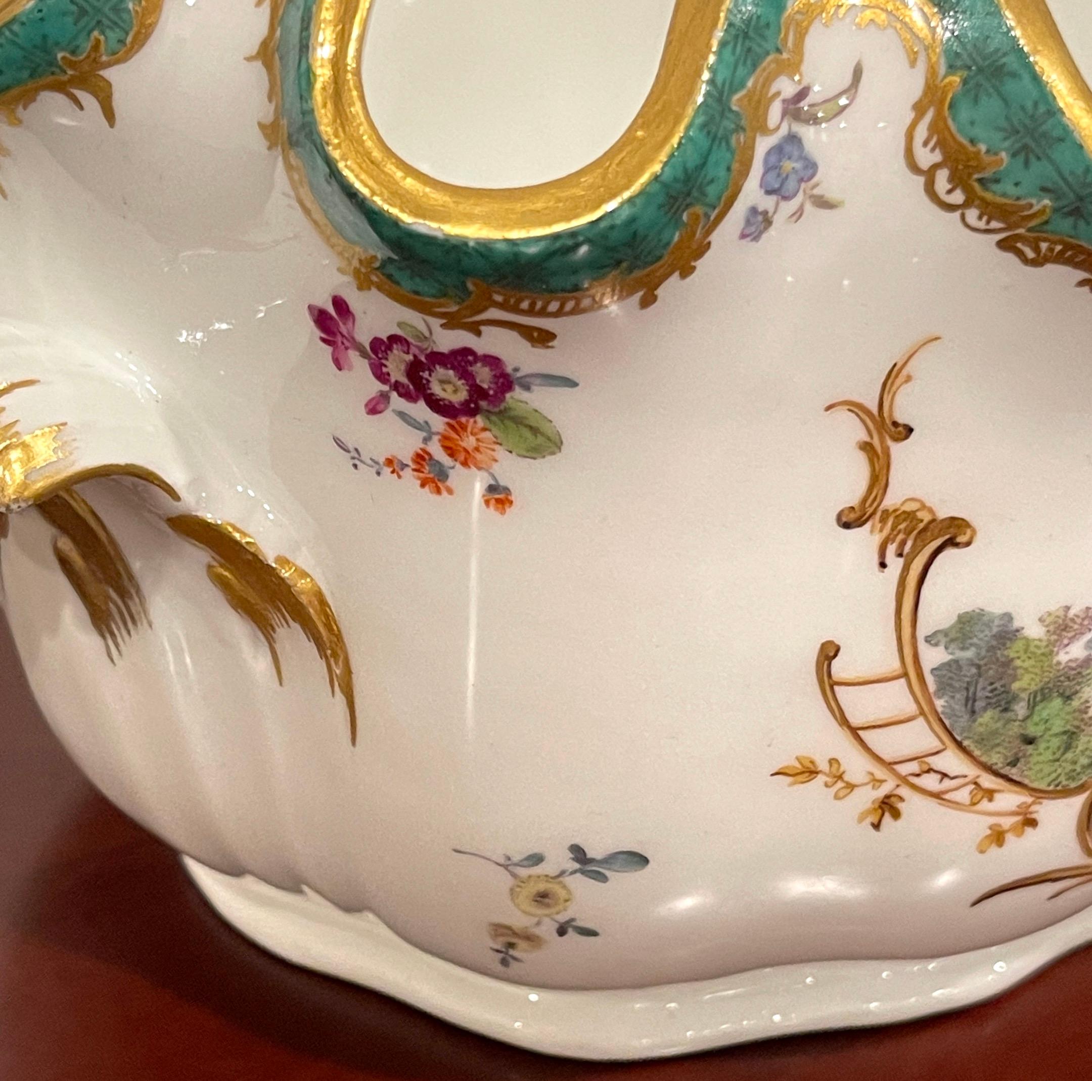 Meissen Marcolini Period Monteith Bowl, Equestrian Hunt Motif 8