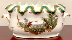 Bol Monteith d'époque Meissen Marcolini, motif de chasse équestre