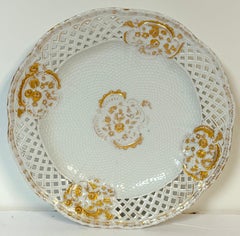 Meissen Marcolini-Period Reticulated Porcelain Plate, Circa (1774–1814)