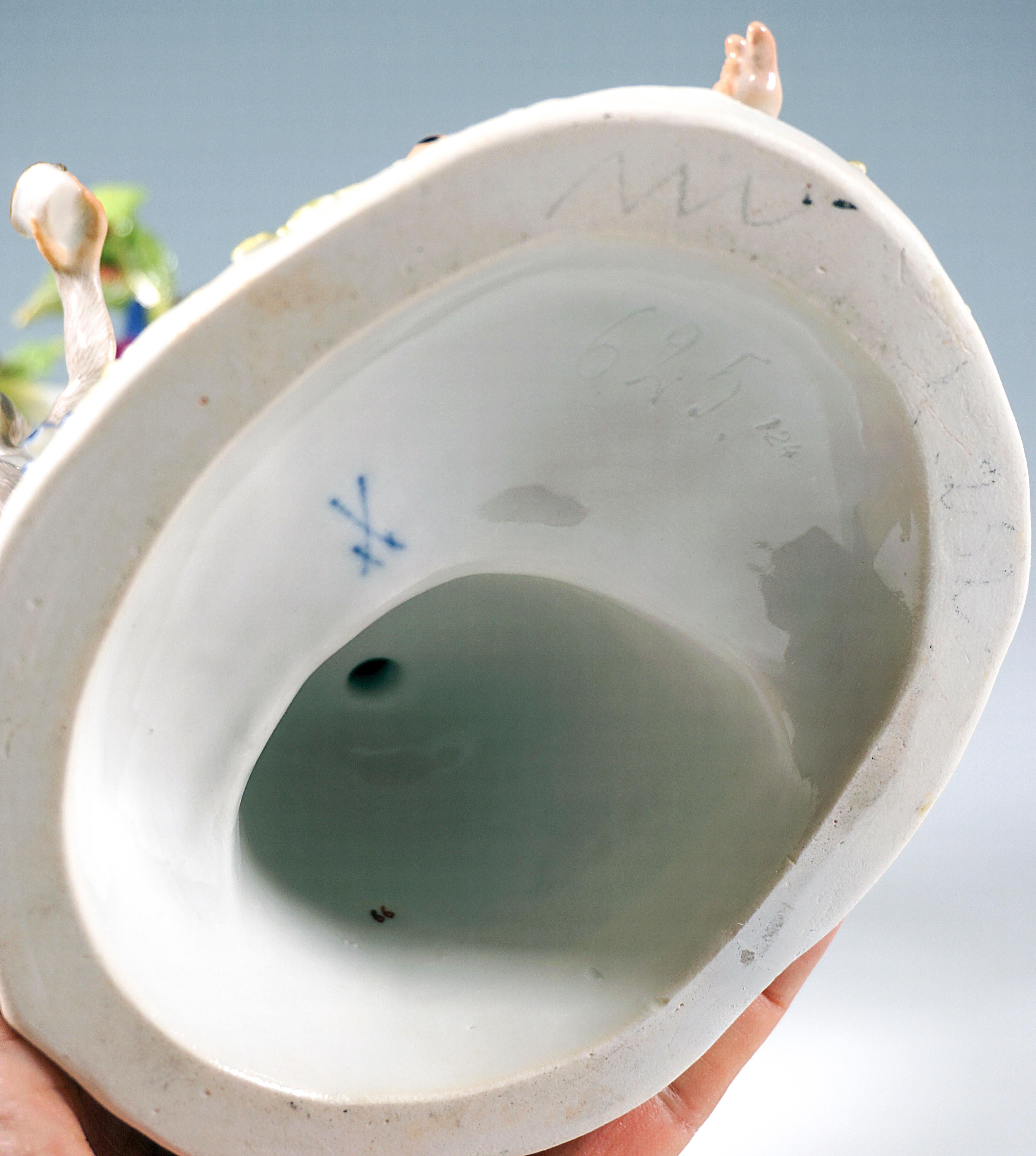 Meissen Mythological Group 'Thalia With Tree', by J.J. Kaendler, Germany, c 1900 1