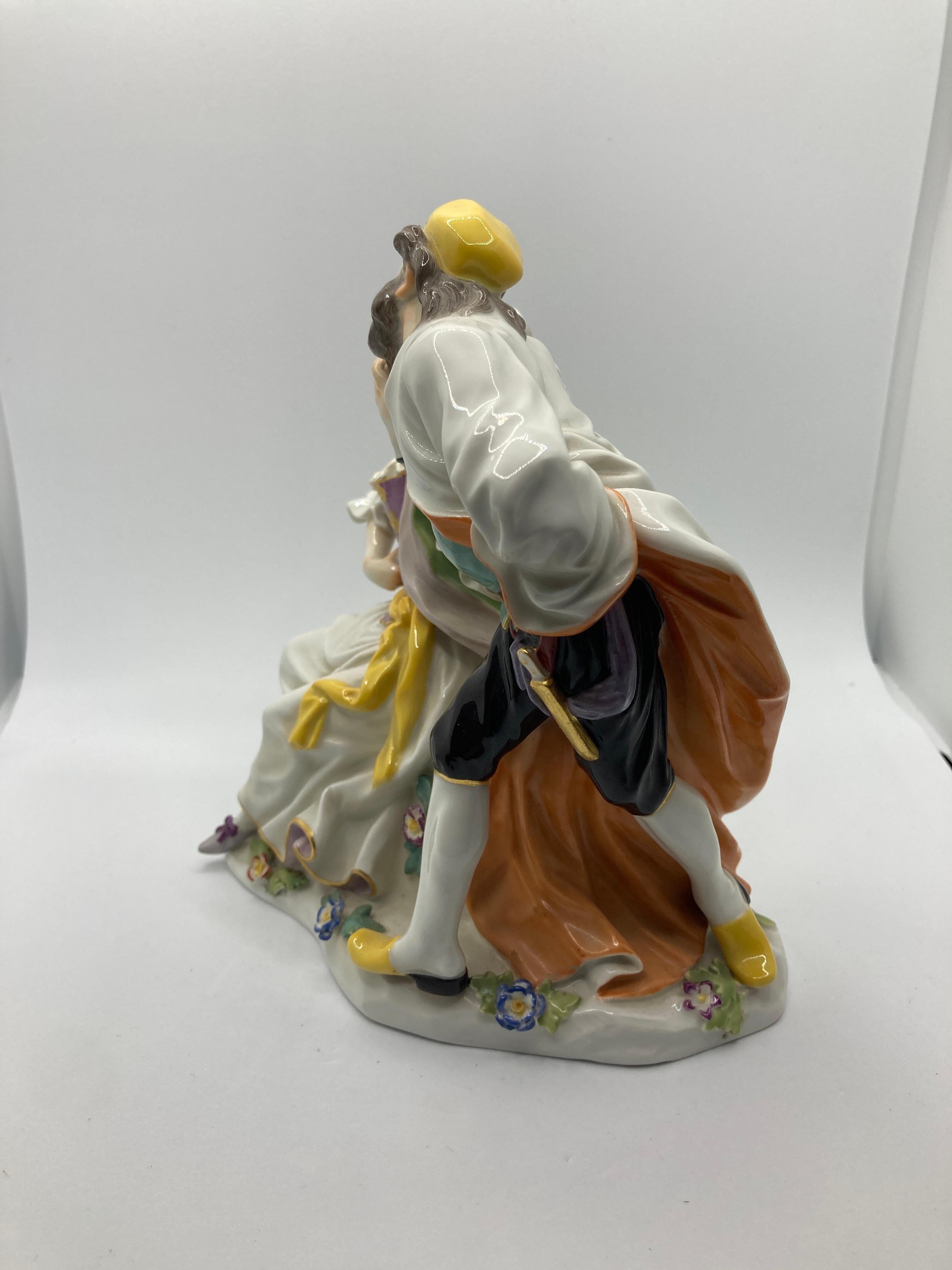 20th Century Meissen 'Pantalone and Columbine' , Model 279 For Sale