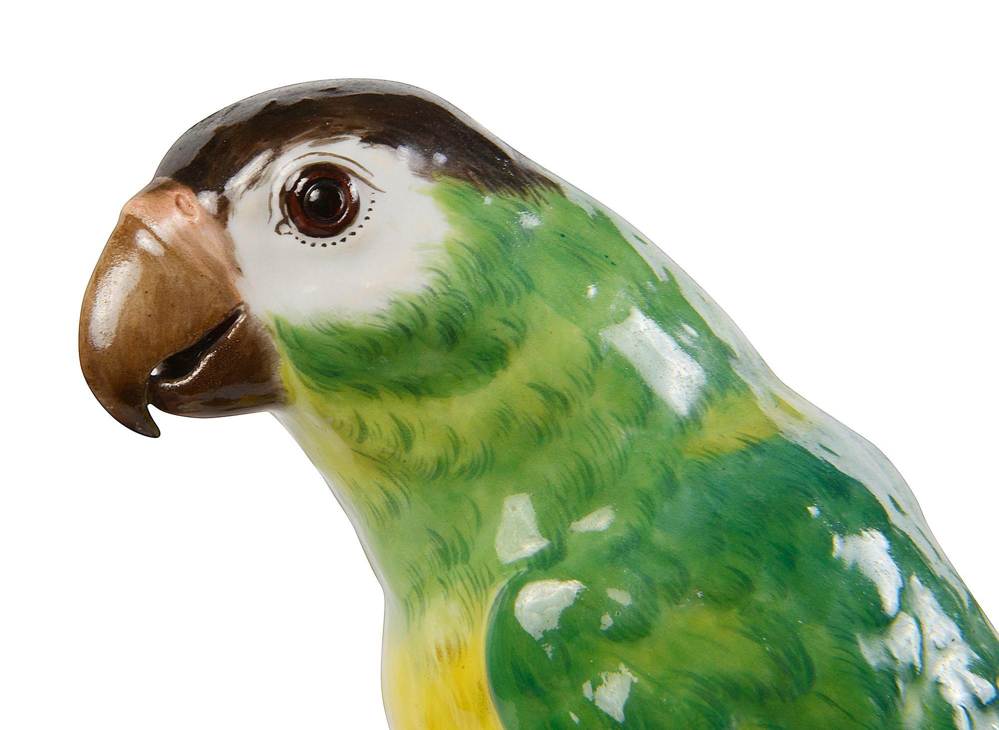 Meissen Parrot, late 19th Century In Good Condition For Sale In Brighton, Sussex
