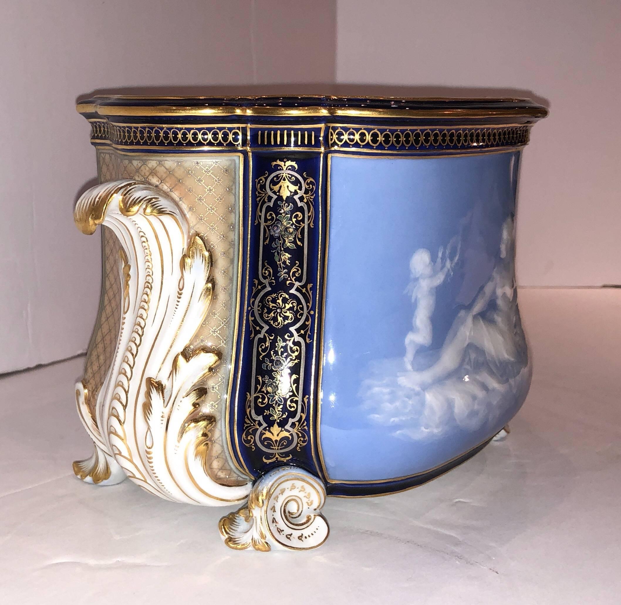 Meissen Pate Sur Pate Porcelain Centerpiece Depicting Cupid and Psyche 1