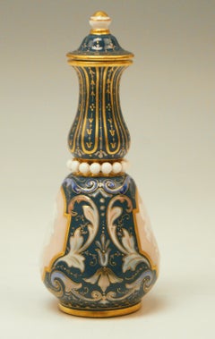 Meissen Pâte-Sur-Pâte Vase Two Panels of Female Face in Profile View Made