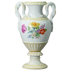 Meissen, Pfeiffer Period Snake Handled Vase Model E153